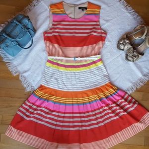 Ellen Tracy multicolor fit and flare dress
